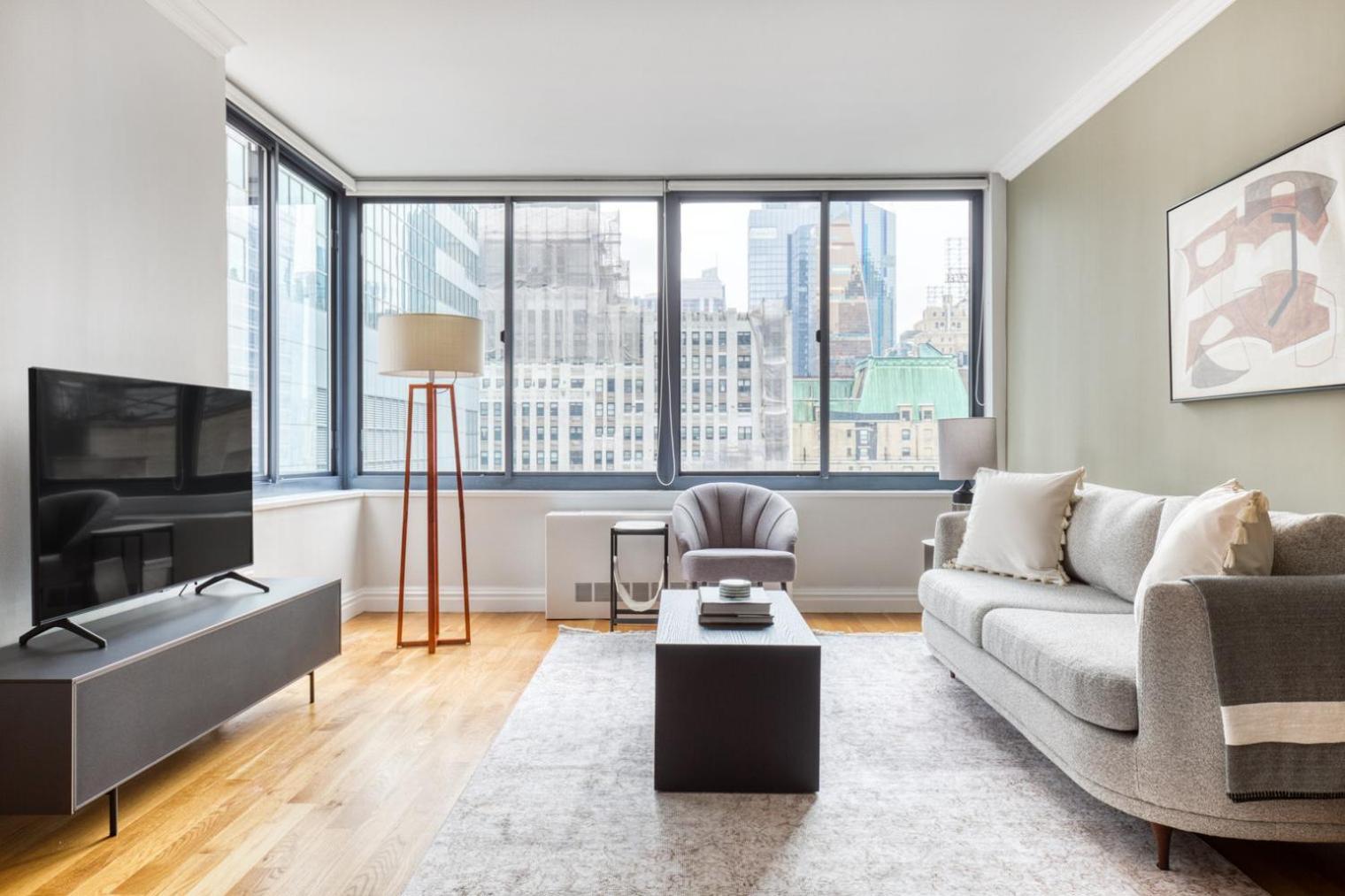 Pangsapuri Midtown 1br W Dm Elevator Gym Nr Times Sq Nyc-799