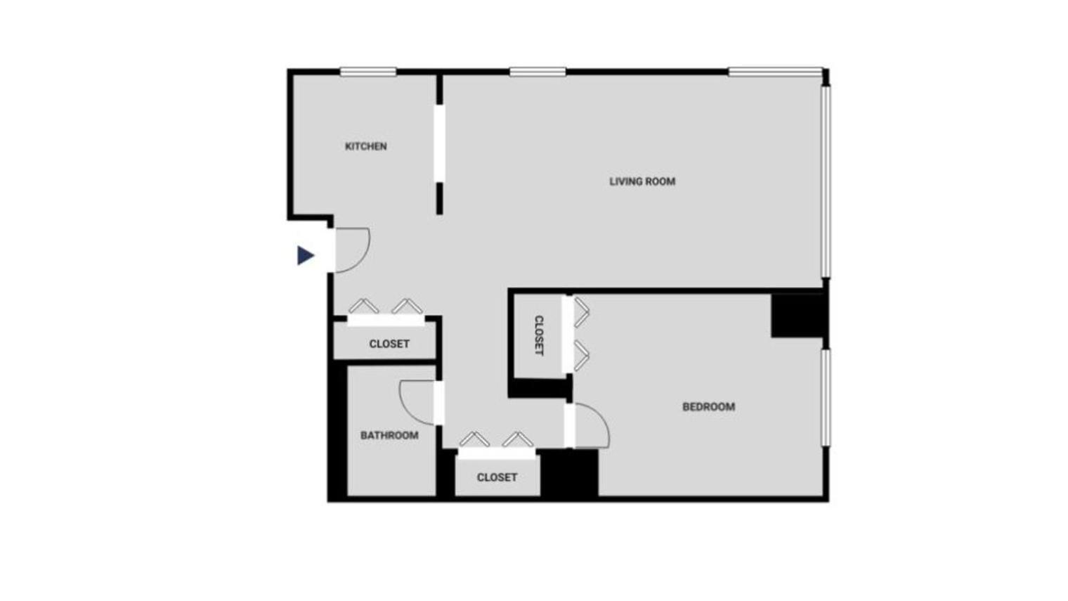 Pangsapuri Midtown 1br W Dm Elevator Gym Nr Times Sq Nyc-799 *